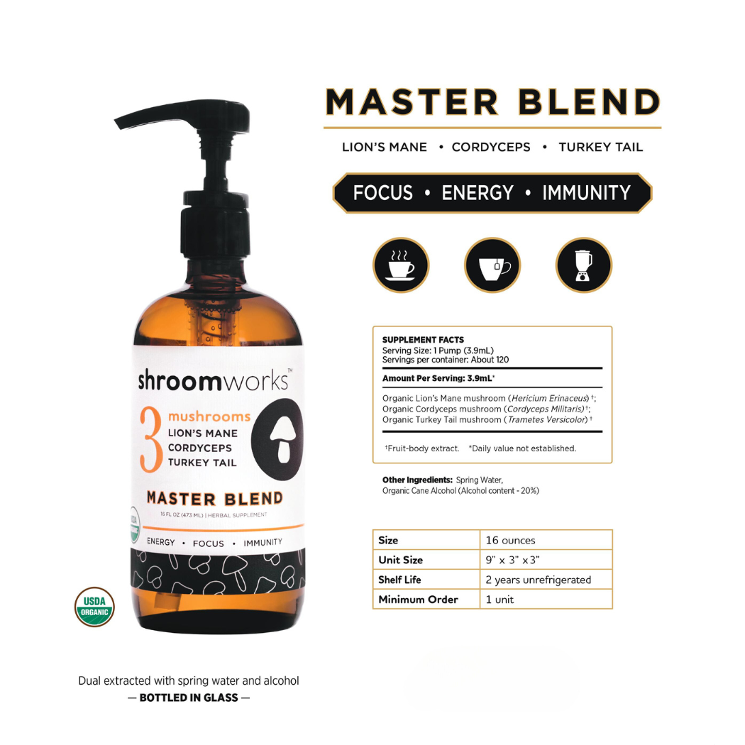 Shroomworks Mushroom Master Blend | Barista Pump